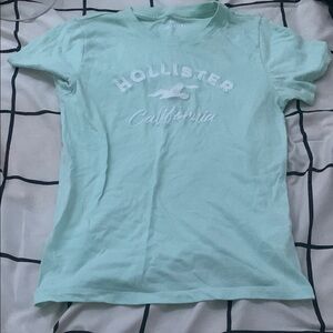 Hollister Green Short Sleeve Tee Soft Cotton Casual